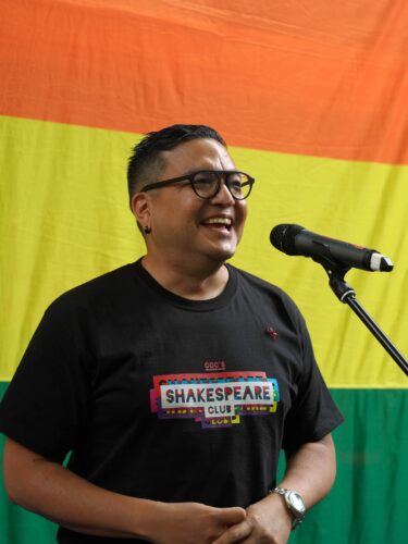 Vanny Reyes tijdens de afsluiting van COC's Shakespeare Club 2019.